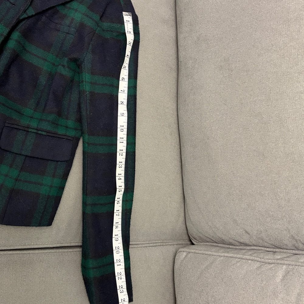 GAP Plaid Blazer - Navy and Green - Picture 6 of 8